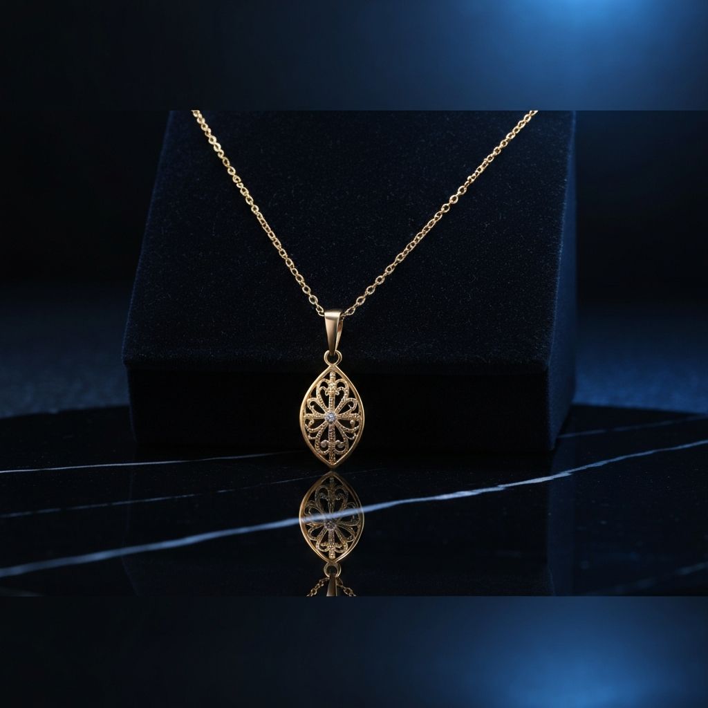 Luxury jewelry product photography with dramatic studio lighting